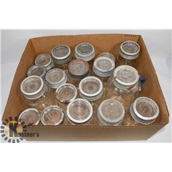 LOT OF ANTIQUE CANNING JARS