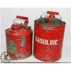 2 ANTIQUE GAS CANS