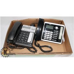 LOT OF 2 TELEPHONE DESK SETS RCA WITH ANSWERING