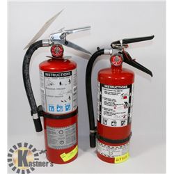 PAIR OF 5LBS FIRE EXTINGUISHERS