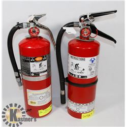 PAIR OF 5LBS FIRE EXTINGUISHERS