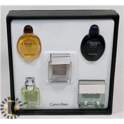 NEW MENS CALVIN KLEIN 5 PC MINI