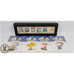 VINTAGE PEANUTS FRAMED 50TH