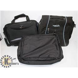 LOT OF 3 LAPTOP BAGS