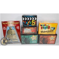 FLAT OF 6 SEALED TRIVIA TV/MOVIE