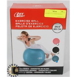 NEW BLACK 25.5" EXERCISE BALL