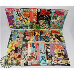 23 DC 20, 25 & 30 CENT COMICS.