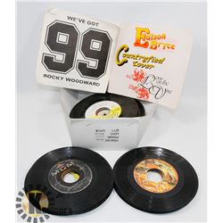 40 ROCK 45 RPM RECORDS.