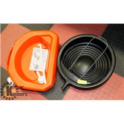 PAIR OF OIL DRIP PANS