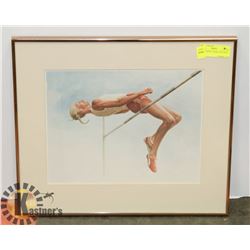 "HIGH JUMPER" FRAMED ART PIECE