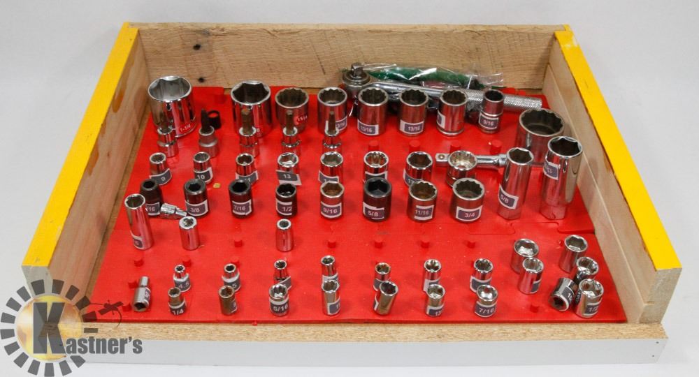 60 PC SOCKET SET 1/4 3/8 & 1/2
