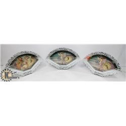 SET OF 3 RELIGIOUS CLOCKS