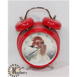 RED ROOSTER ALARM CLOCK