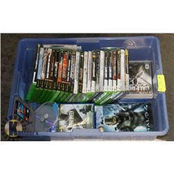 11 X-BOX 360 GAMES, 14 X-BOX GAMES, 5 PS4 GAMES,