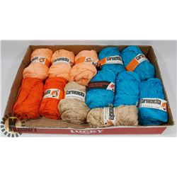 FLAT OF MEXICAN CROCHET COTTON-12 BALLS ASSORTED