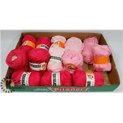 FLAT OF MEXICAN CROCHET COTTON-13 BALLS ASSORTED