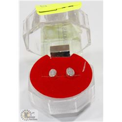 #185-MOON STONE STUD EARRINGS