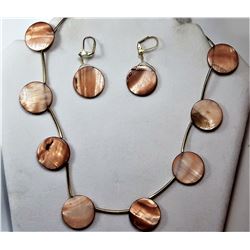 13)  GOLD TONE & CREAMY CARMEL DISK