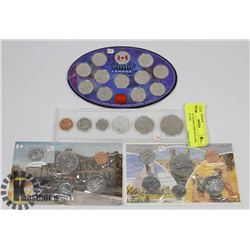 LOT OF 4 CANADA COIN SETS 1968, 1978, 1980 AND
