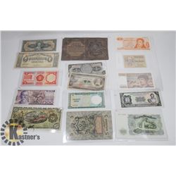 FLAT OF ASSORTED WORLD BILLS