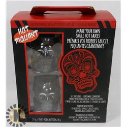 HOT PIQUANT MAKE YOUR OWN SKULL HOT SAUCES SET