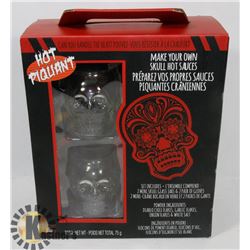 HOT PIQUANT MAKE YOUR OWN SKULL HOT SAUCES SET