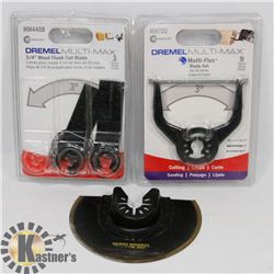 DREMEL CUT SET, MULTIFLOC BLADE SET AND 3/4" WOOD