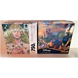 4)  LOT OF 2 FACTORY SEALED PUZZLES