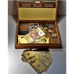 23)  CEDAR CIGAR BOX FROM THE