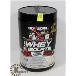 TUB OF SIX STAR WHEY ISOLATE VANILLA MIX
