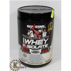 TUB OF SIX STAR WHEY ISOLATE VANILLA MIX