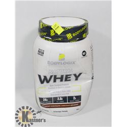 TUB OF BODYLOGIX NATURAL WHEY CHOCOLATE MIX