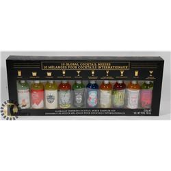 10PC GLOBAL COCKTAIL MIXERS SAMPLER SET