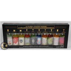 10PC GLOBAL COCKTAIL MIXERS SAMPLER SET