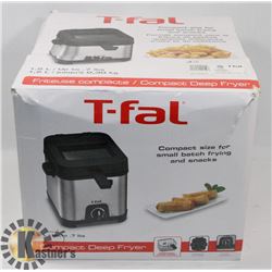 NEW 1.2L T-FAL COMPACT DEEP FRYER, VARIABLE TEMP.