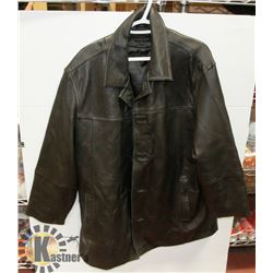 DENVER HAYS LARGE SIZE LEATHER COAT