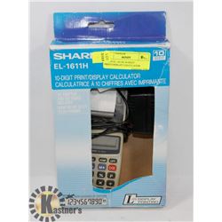 SHARP EL-1611H 10-DIGIT PRINT/DISPLAY CALCULATOR