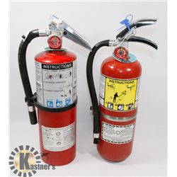 LOT OF 2 5LBS CHARGED FIRE EXTINGUISHERS