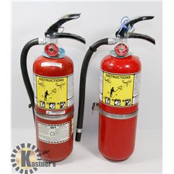 LOT OF 2 5LBS CHARGED FIRE EXTINGUISHERS
