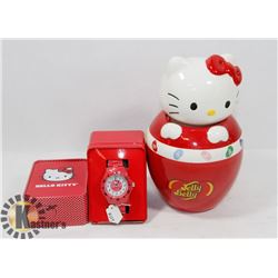 HELLO KITTY WATCH AND HELLO KITTY JELLY