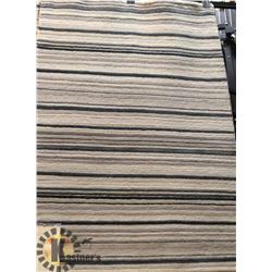 87A) MONTERAY STRIPE BLACK, 2.6X5.6 MODERN CARPET,
