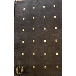 90A) HIMALAY KR117 BLACK, 8X11 MODERN CARPET,