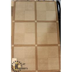 127) COMFORT 3259 BEIGE, 5X8 MODERN CARPET,
