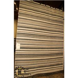 87) MONTERAY STRIPE BLACK, 7.9X10.9 MODERN CARPET,