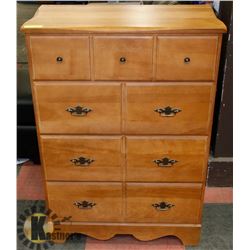 FRUITWOOD 4 DRAWER DRESSER