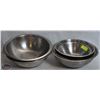 Image 1 : STACK OF 11 ASSORTED S/S MIXING BOWLS