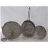 Image 1 : LOT OF 3 CONE STRAINERS