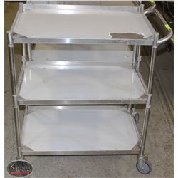 3-TIER S/S COMMERCIAL SERVICE CART W/ HANDLE
