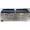 Image 1 : LOT OF 2 CAMBRO 12QT  FOOD STORAGE CONTAINERS W/