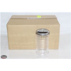 CHEESE OR PEPPER SHAKERS LOT OF 12 NEW